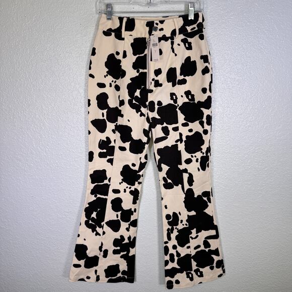 Anthropologie Pants - En Saison Anthropologie Pants Women Small Cow Print High Waist Western Festival